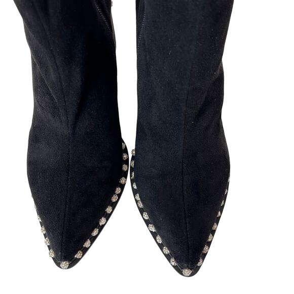 Steve Madden Revoke Glam Rhinestone Bootie Black - Picture 8 of 8